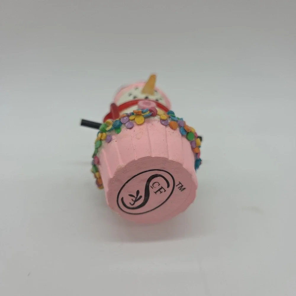 SCF S'more Snowman Ornament Cupcake Mint Candy 3.75